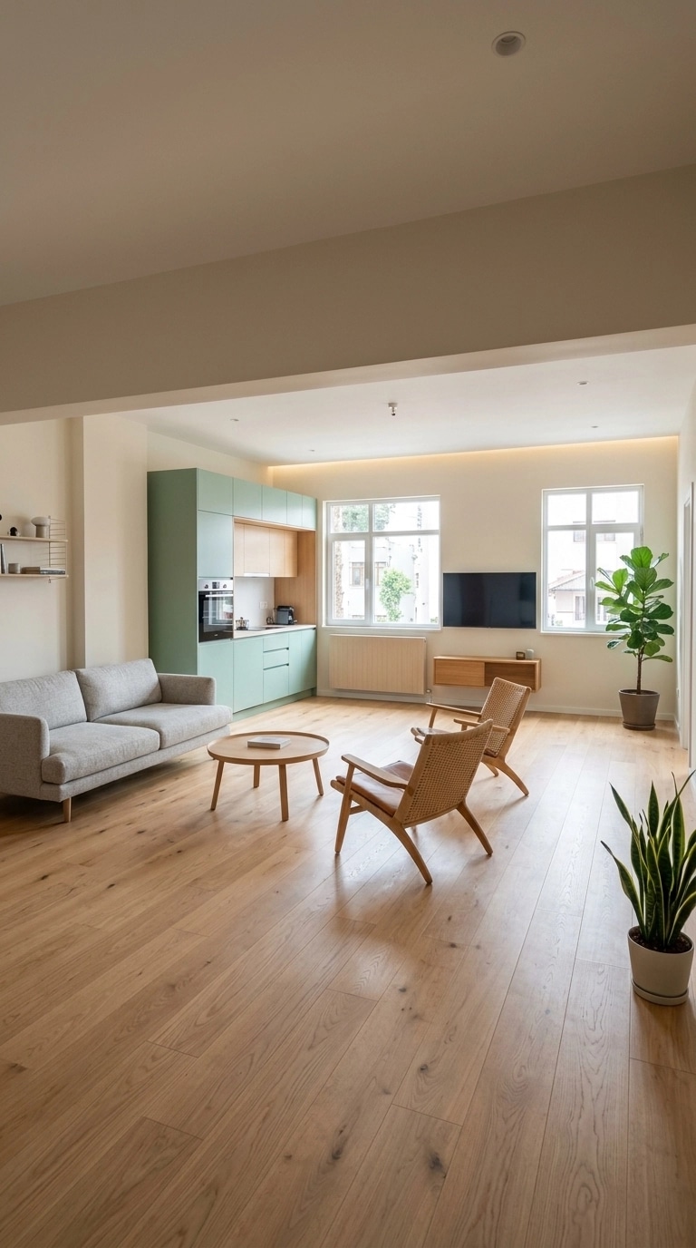 Interior design in Scandinavian style — Living Room by GenRoom AI