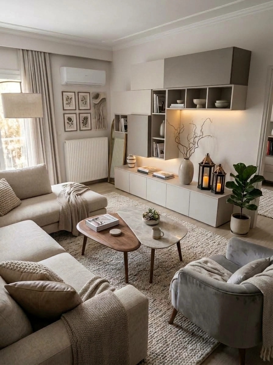 Interior design in Contemporary style — Living Room by GenRoom AI