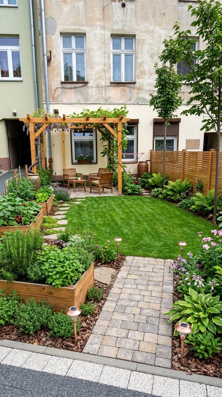 Landscape design in Eco Natural Garden style — Yard by GenRoom AI