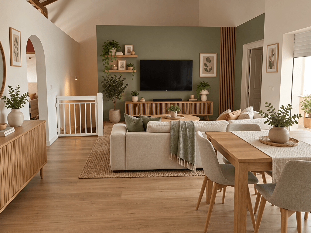 Interior design in Scandinavian style — Living Room by GenRoom AI