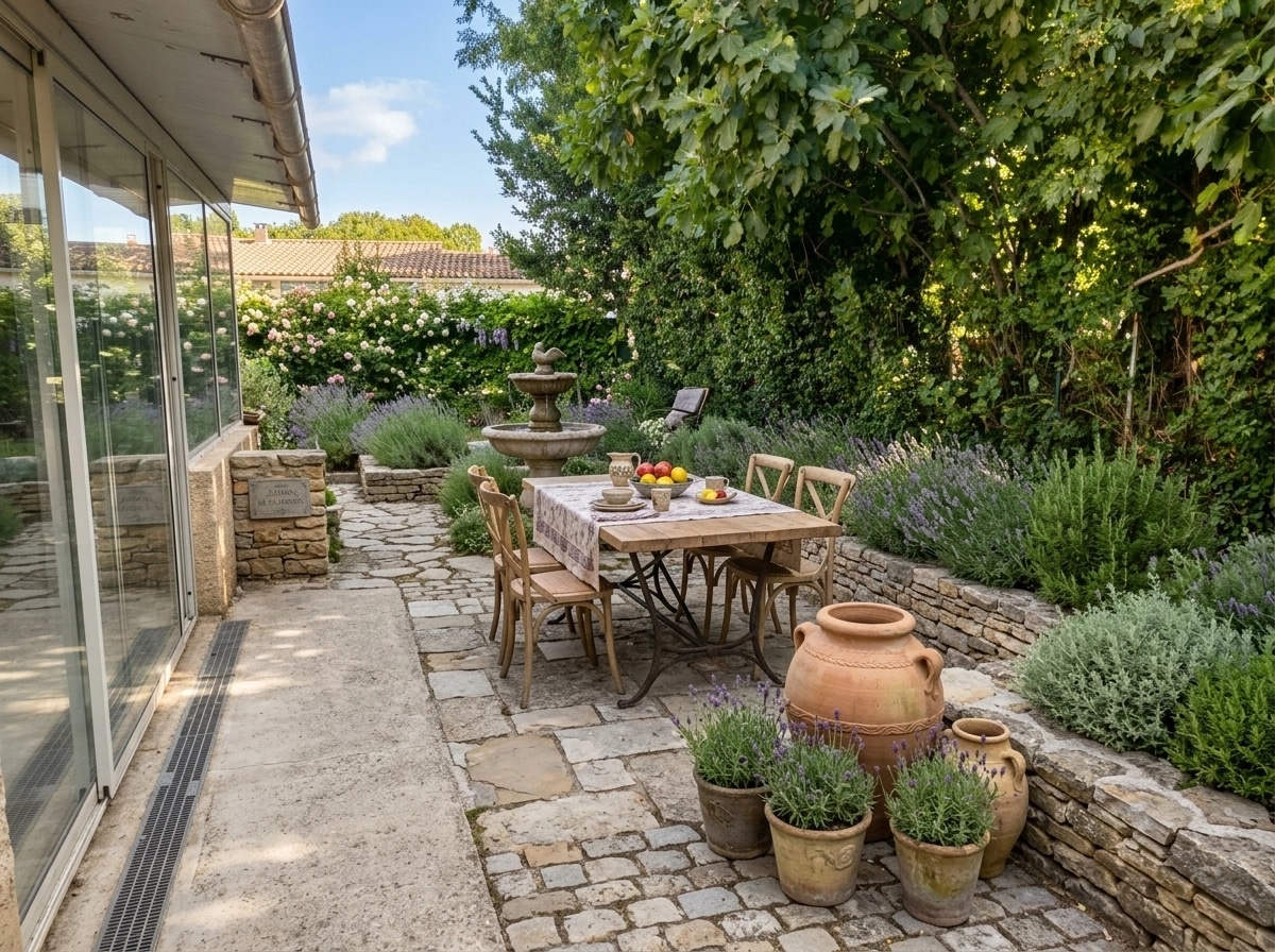 Design paisagístico em estilo Provence Garden — Jardim por GenRoom AI