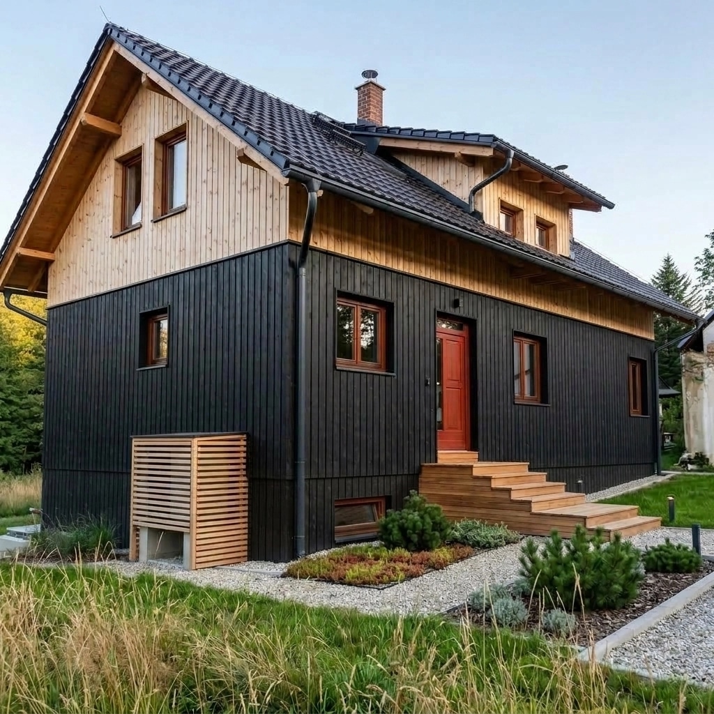 Scandinavian Facade Facade design — facade photo by GenRoom AI