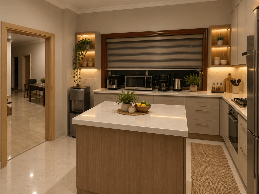 Kitchen interior in no_style style — photo by GenRoom AI