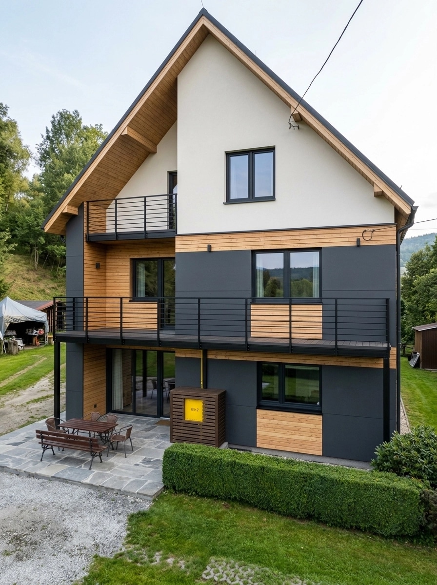 Scandinavian Facade Facade design — facade photo by GenRoom AI