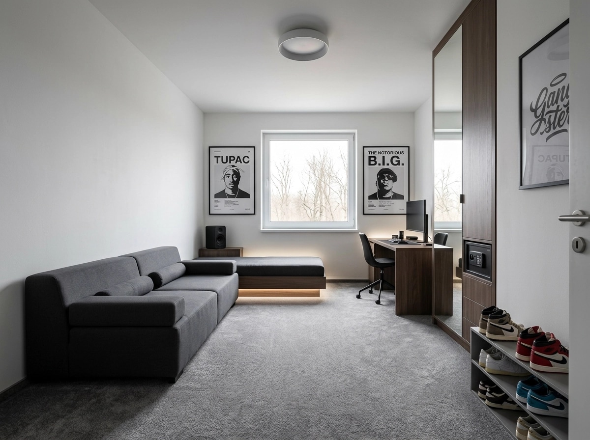 Minimalism Bedroom design — interior photo by GenRoom AI