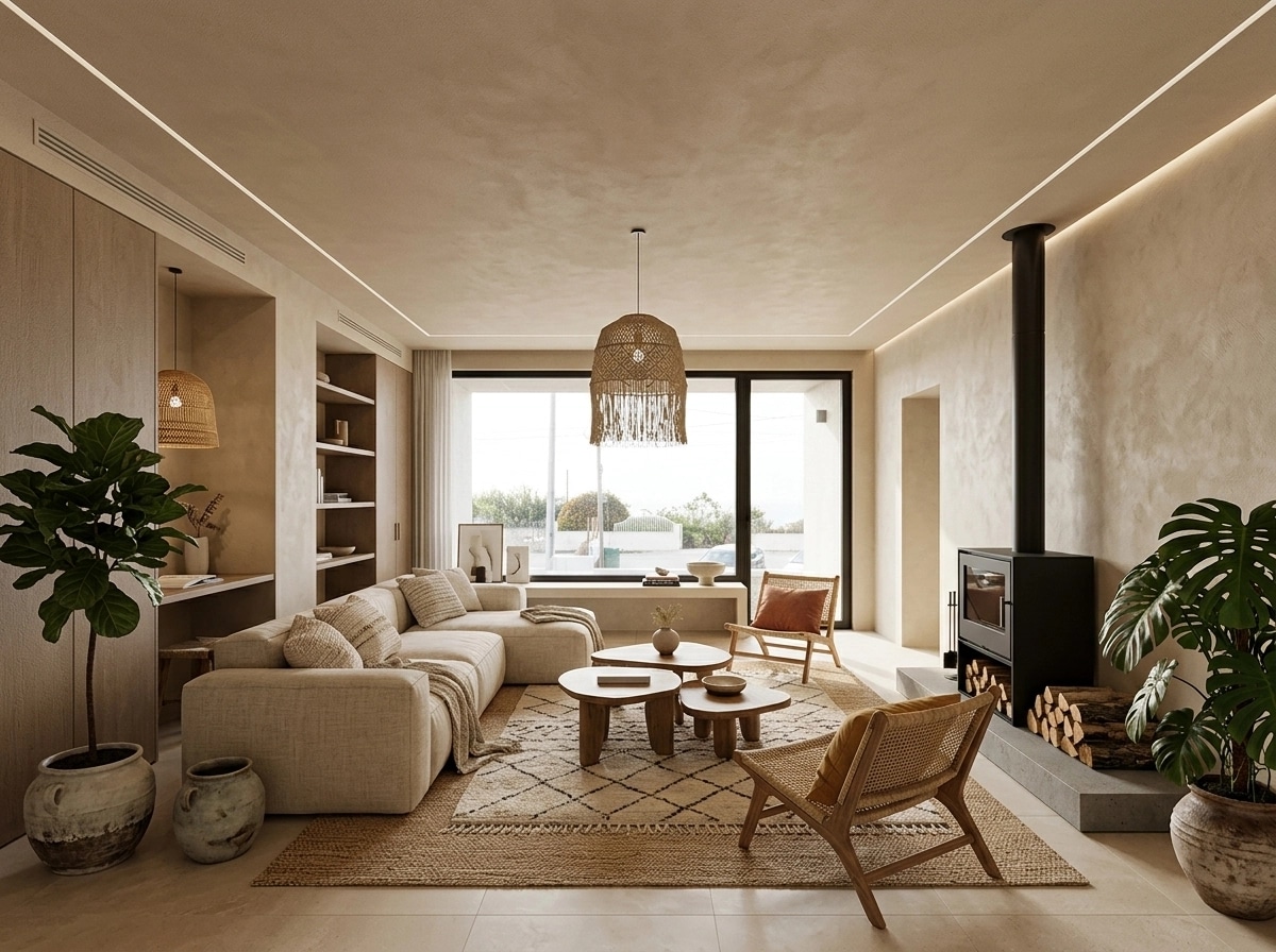 Minimalism Living Room design — interior photo by GenRoom AI