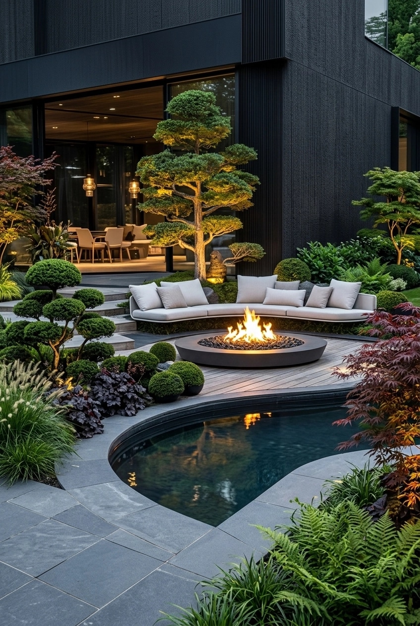 Landscape design in Contemporary Yard style — Yard by GenRoom AI