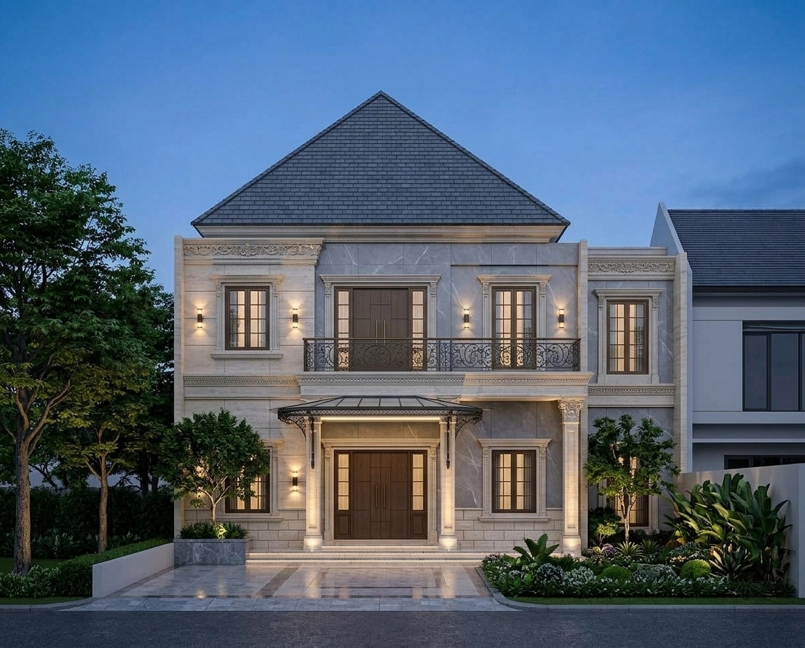 Classic Facade Facade design — facade photo by GenRoom AI