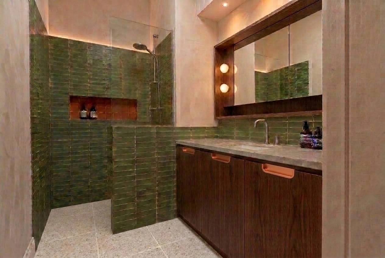 Bathroom interior in no_style style — photo by GenRoom AI