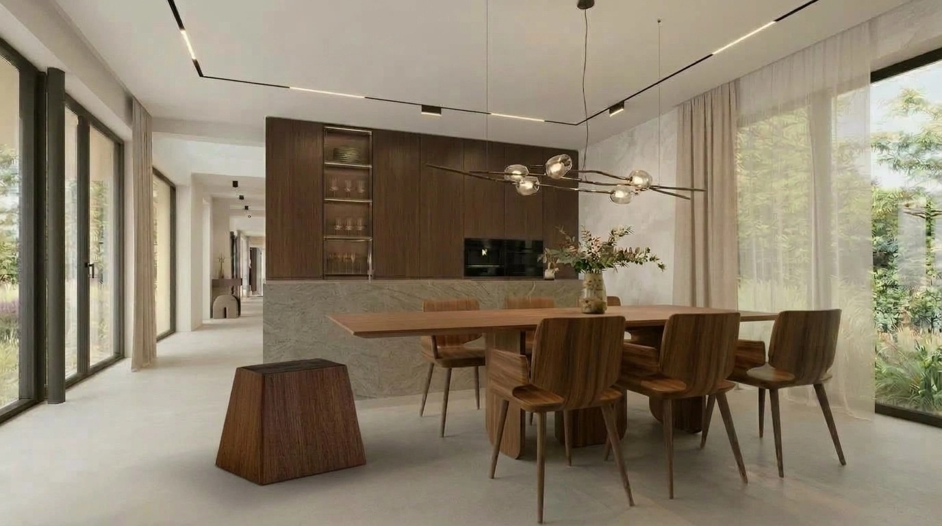 Minimalism Kitchen design — interior photo by GenRoom AI