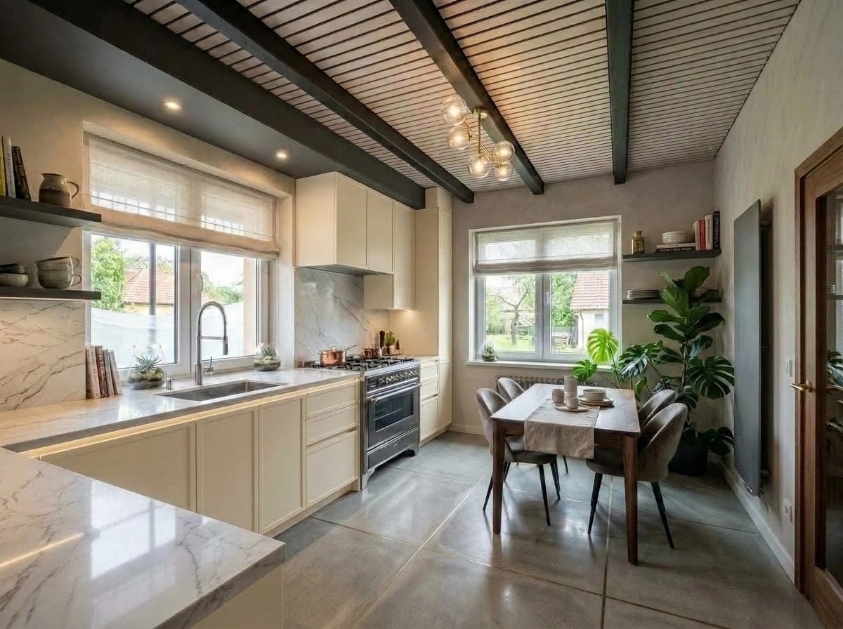 Kitchen interior in Contemporary style — photo by GenRoom AI