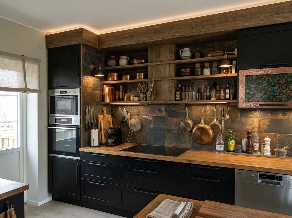 Rustic Kitchen design — interior photo by GenRoom AI
