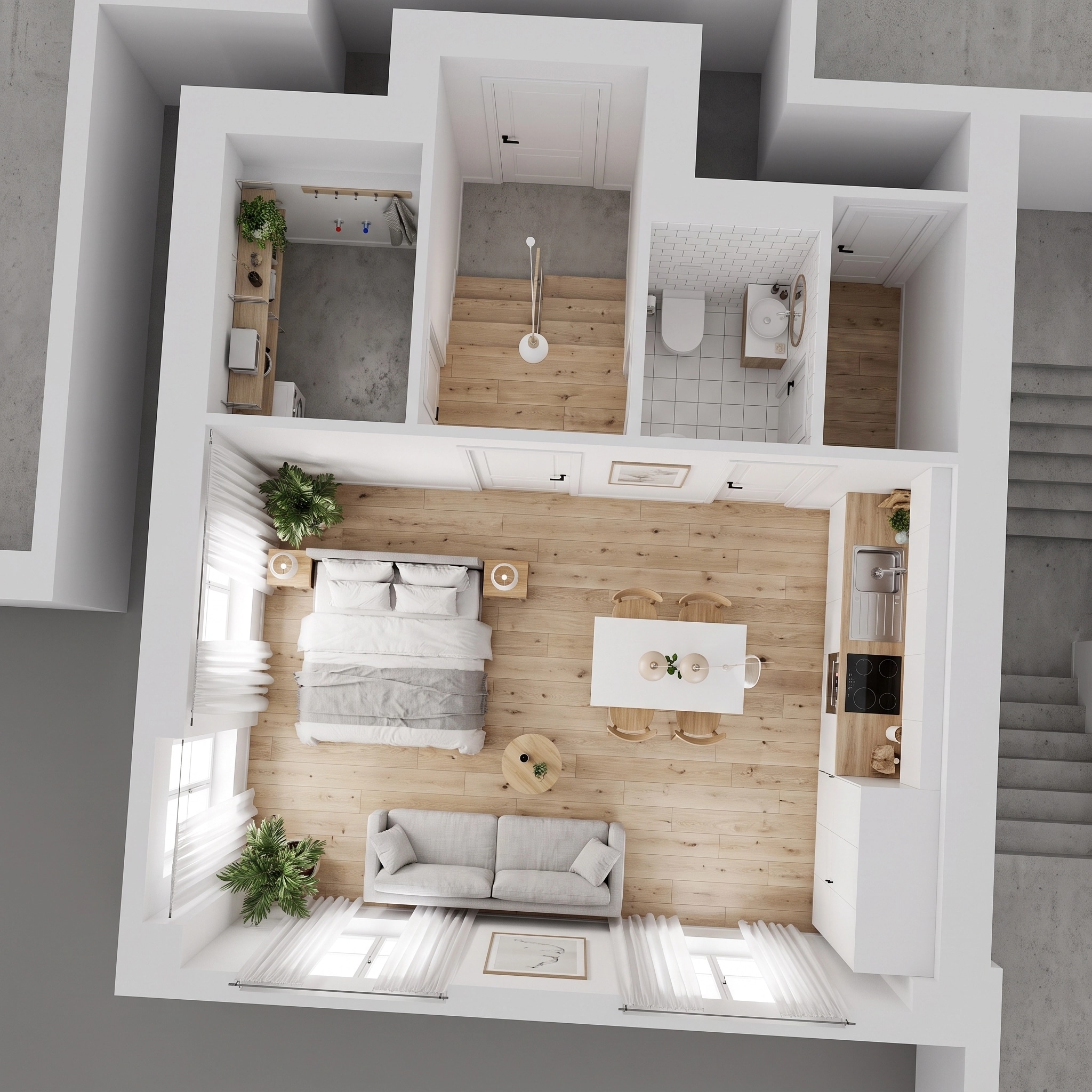 Scandinavian Living Room design — interior photo by GenRoom AI