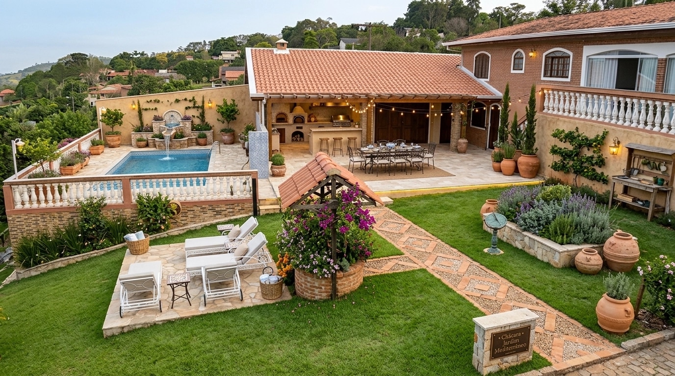 Landscape design in Mediterranean Yard style — Yard by GenRoom AI