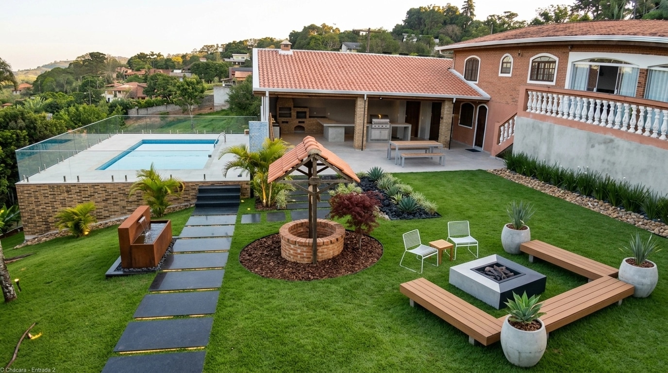 Landscape design in Minimalist Yard style — Yard by GenRoom AI