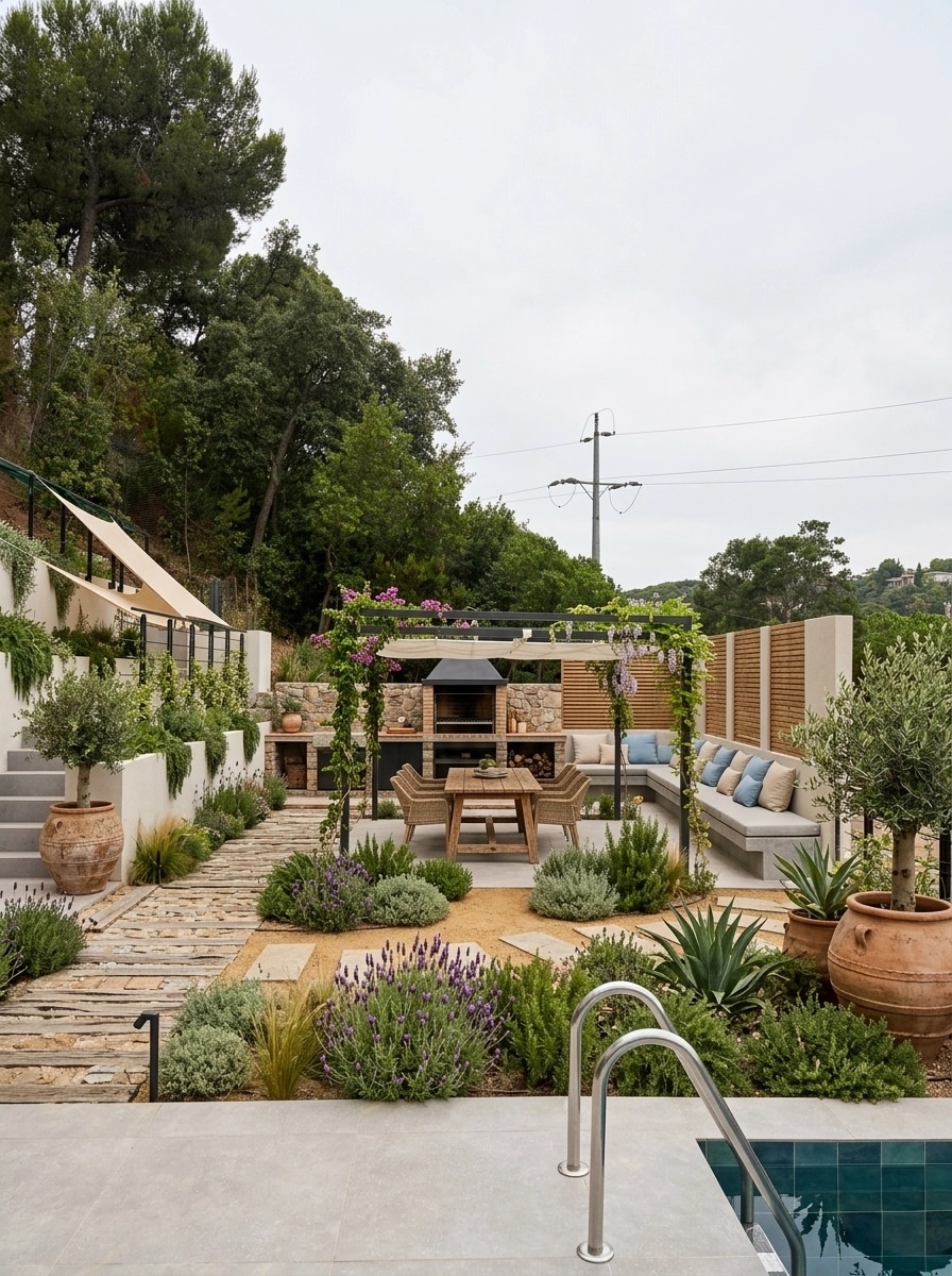 Mediterranean Yard Yard design — yard photo by GenRoom AI