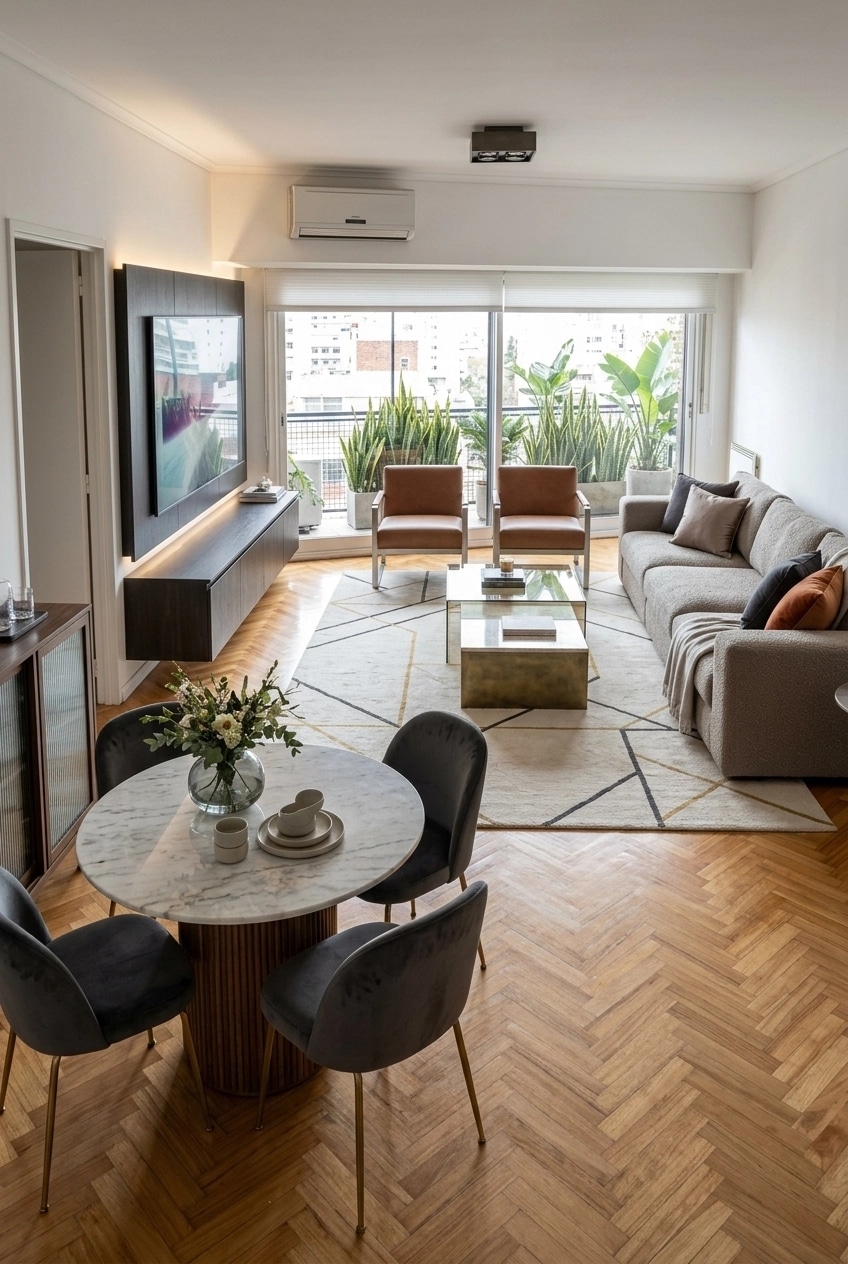 Interior design in Contemporary style — Living Room by GenRoom AI