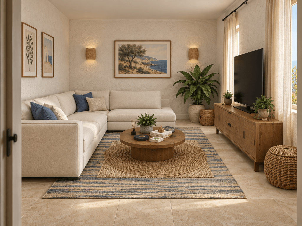 Interior design in Mediterranean style — Living Room by GenRoom AI