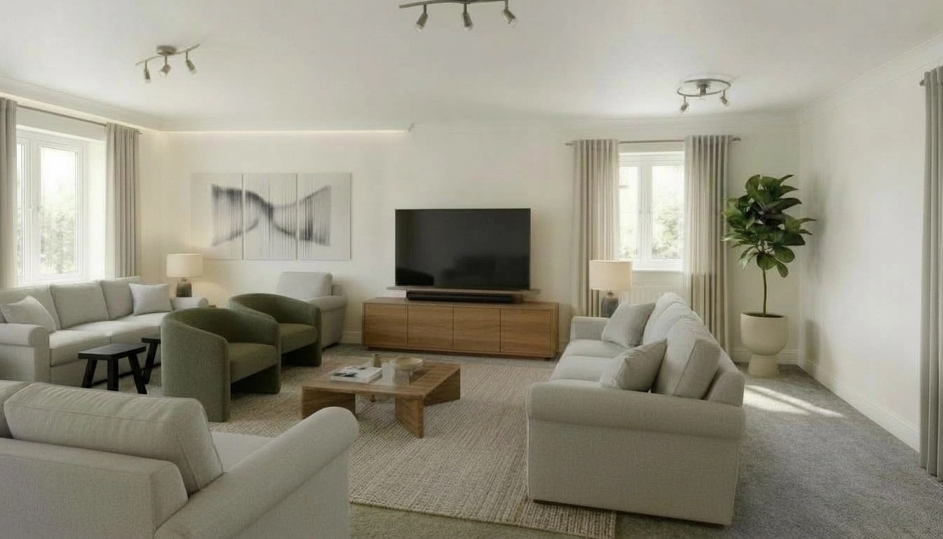 Minimalism Living Room design — interior photo by GenRoom AI