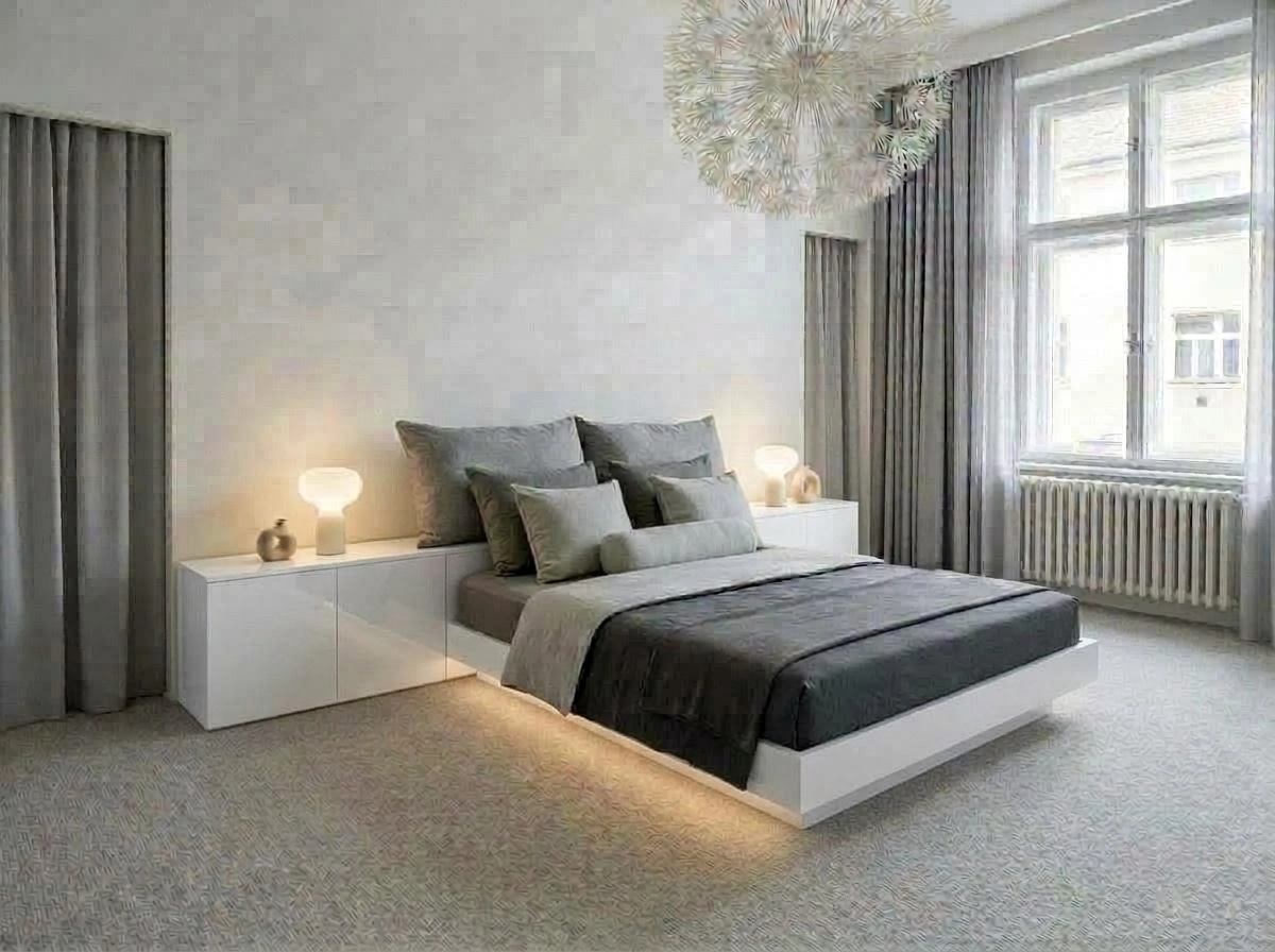 Minimalism Bedroom design — interior photo by GenRoom AI