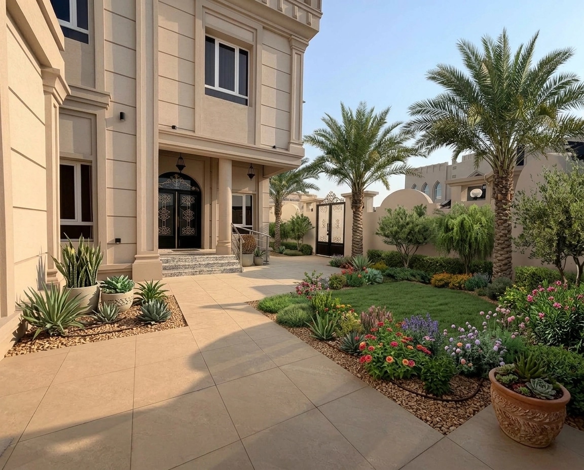 Design paysager en style Contemporary Yard — Jardin par GenRoom AI