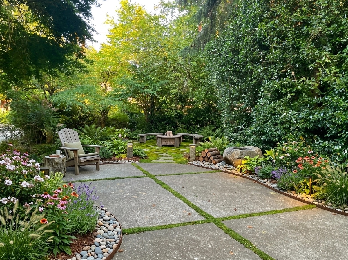 Landscape design in Eco Natural Garden style — Yard by GenRoom AI