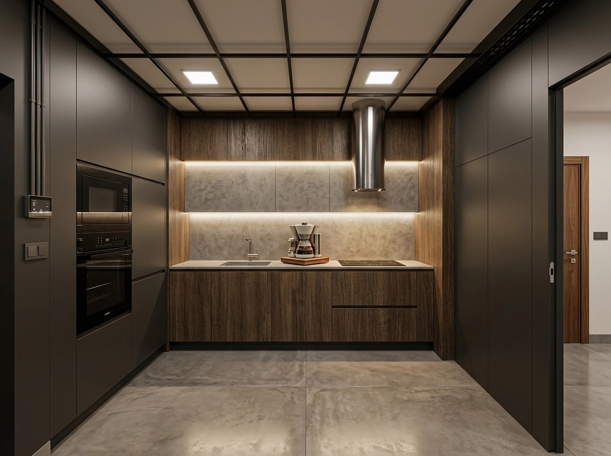 Kitchen interior in Contemporary style — photo by GenRoom AI