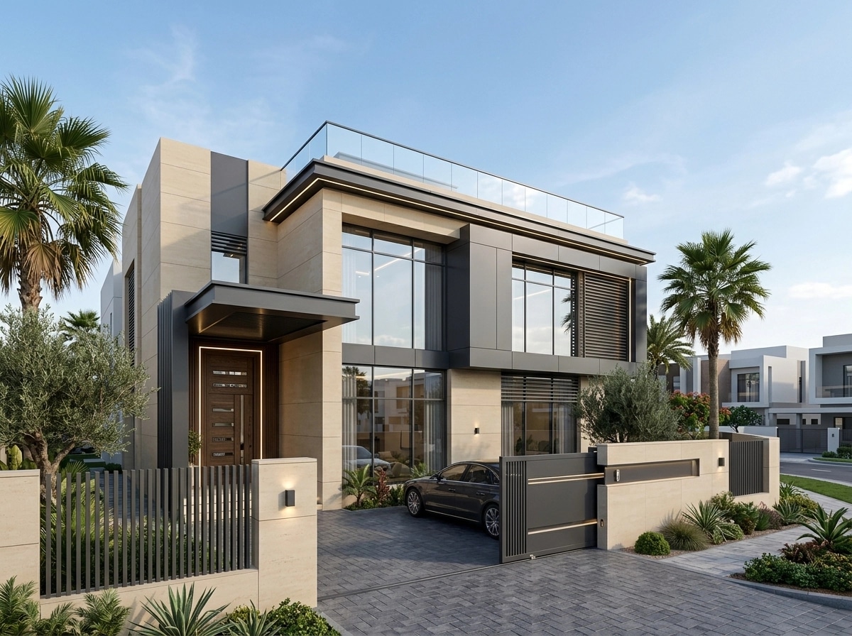 Facade design in Hi-Tech Facade style — Facade by GenRoom AI