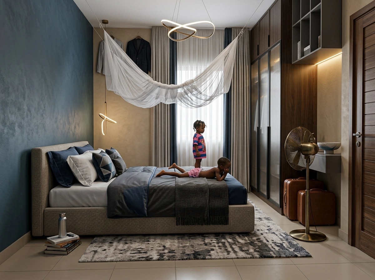 Contemporary Bedroom design — interior photo by GenRoom AI