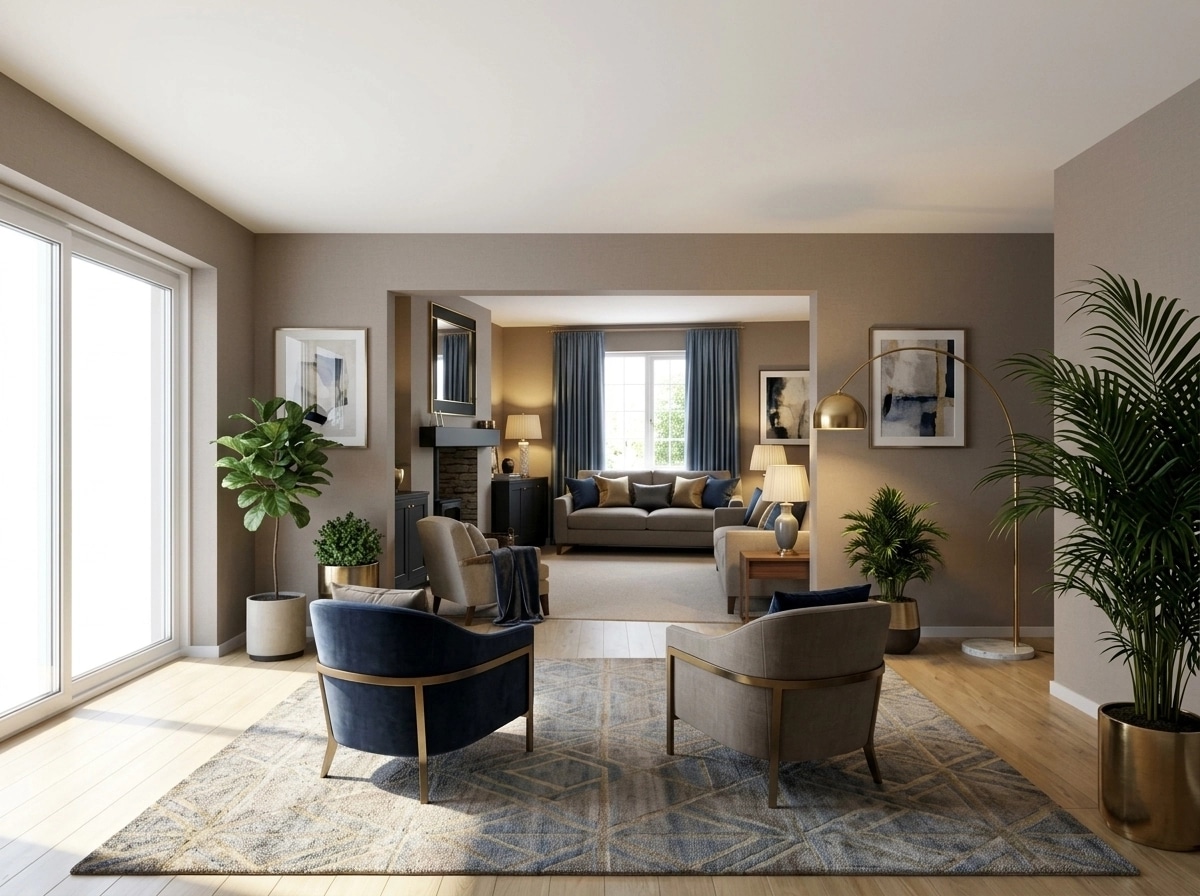 Interior design in Contemporary style — Living Room by GenRoom AI
