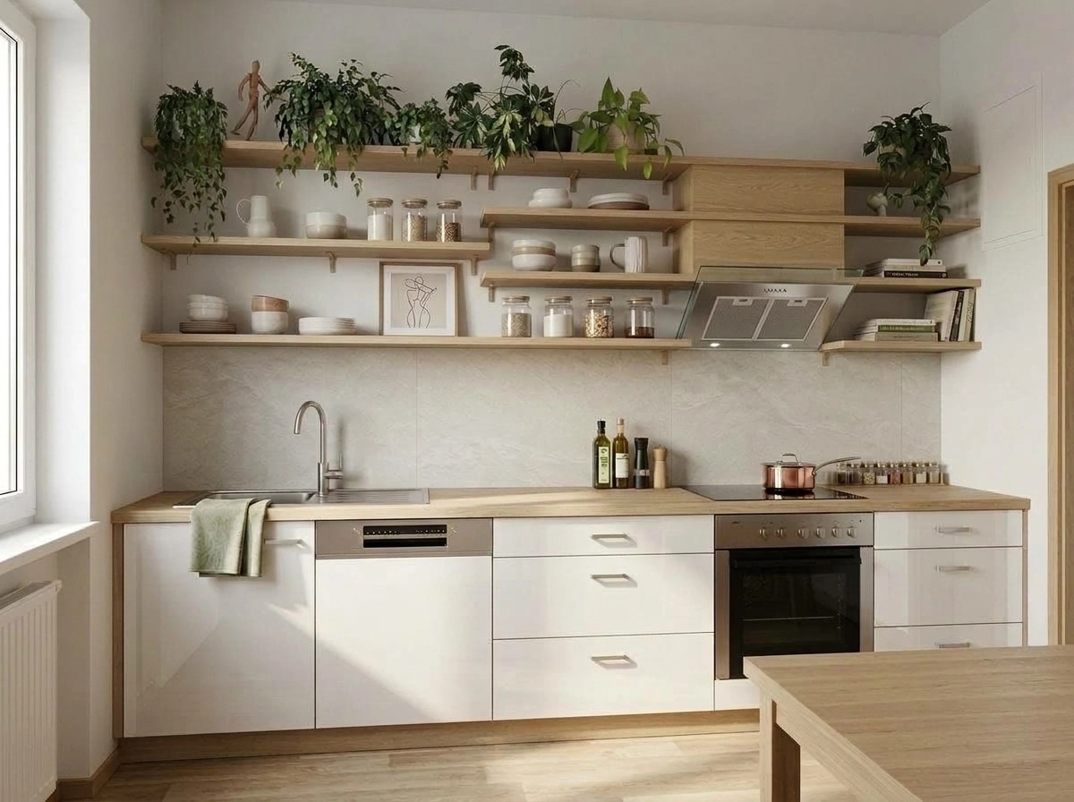 Scandinavian Dapur design — interior photo by GenRoom AI