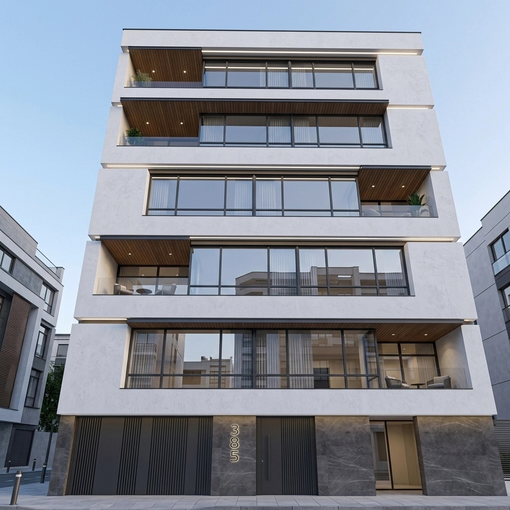 Hi-Tech Facade Façade design — facade photo by GenRoom AI