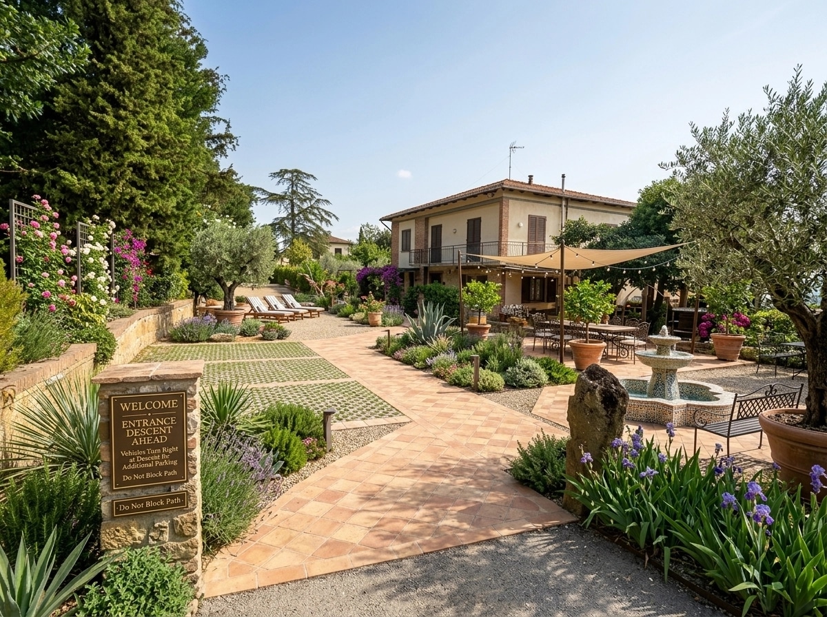 Landscape design in Mediterranean Yard style — Yard by GenRoom AI