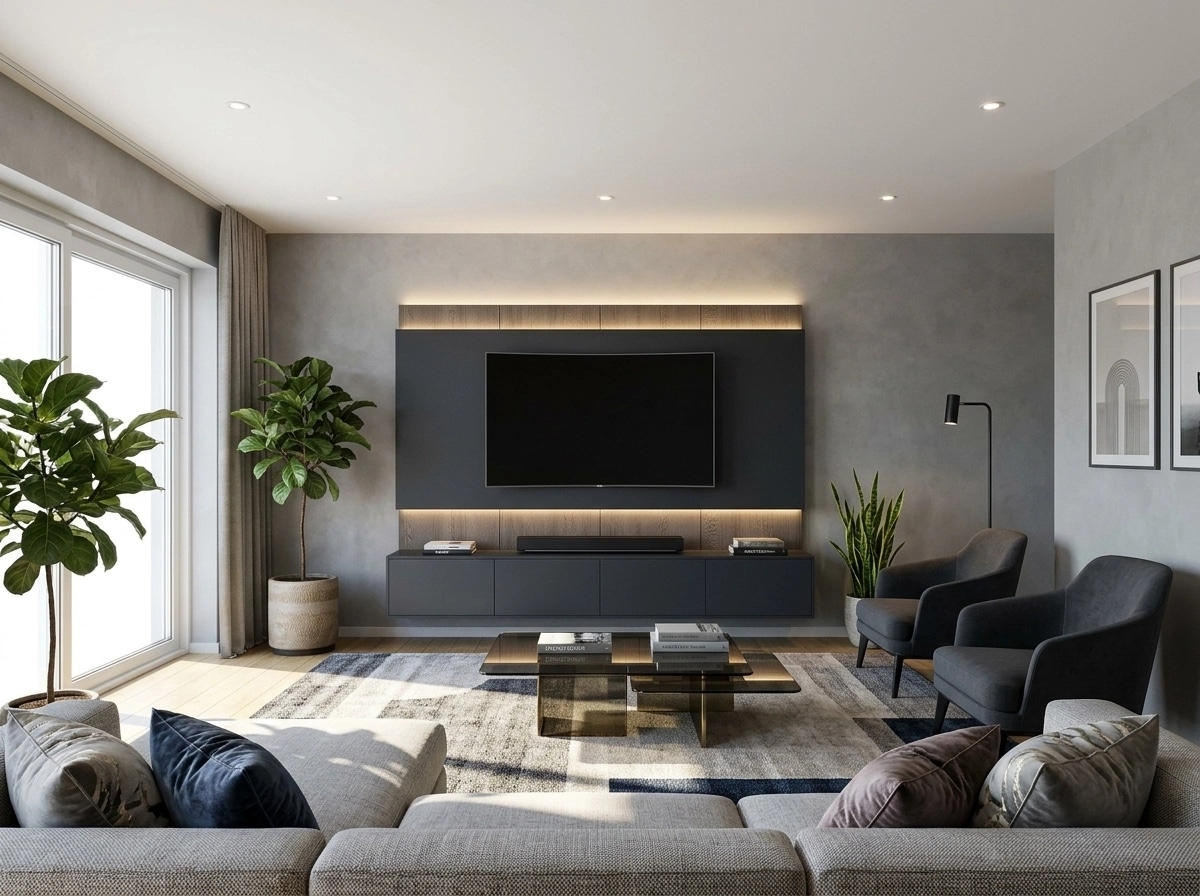 Interior design in Contemporary style — Living Room by GenRoom AI