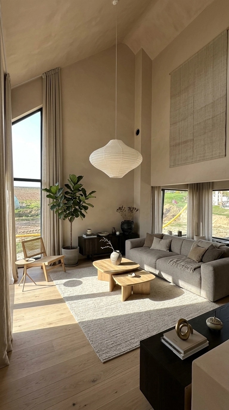 Interior design in Japandi style — Living Room by GenRoom AI