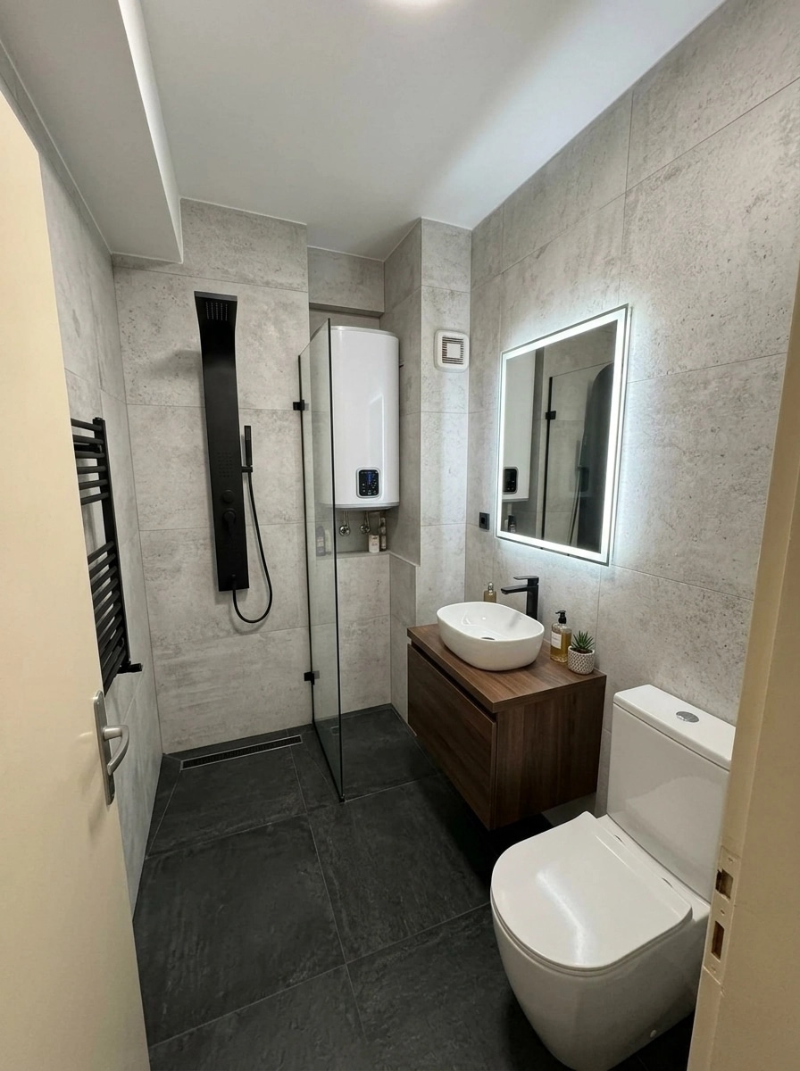 Bathroom interior in no_style style — photo by GenRoom AI
