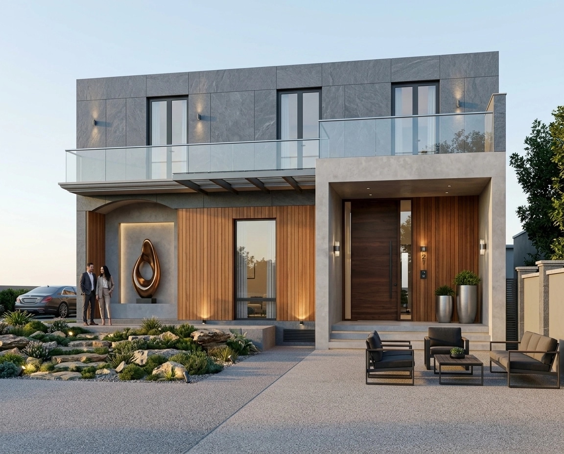 Contemporary Facade Facade design — facade photo by GenRoom AI