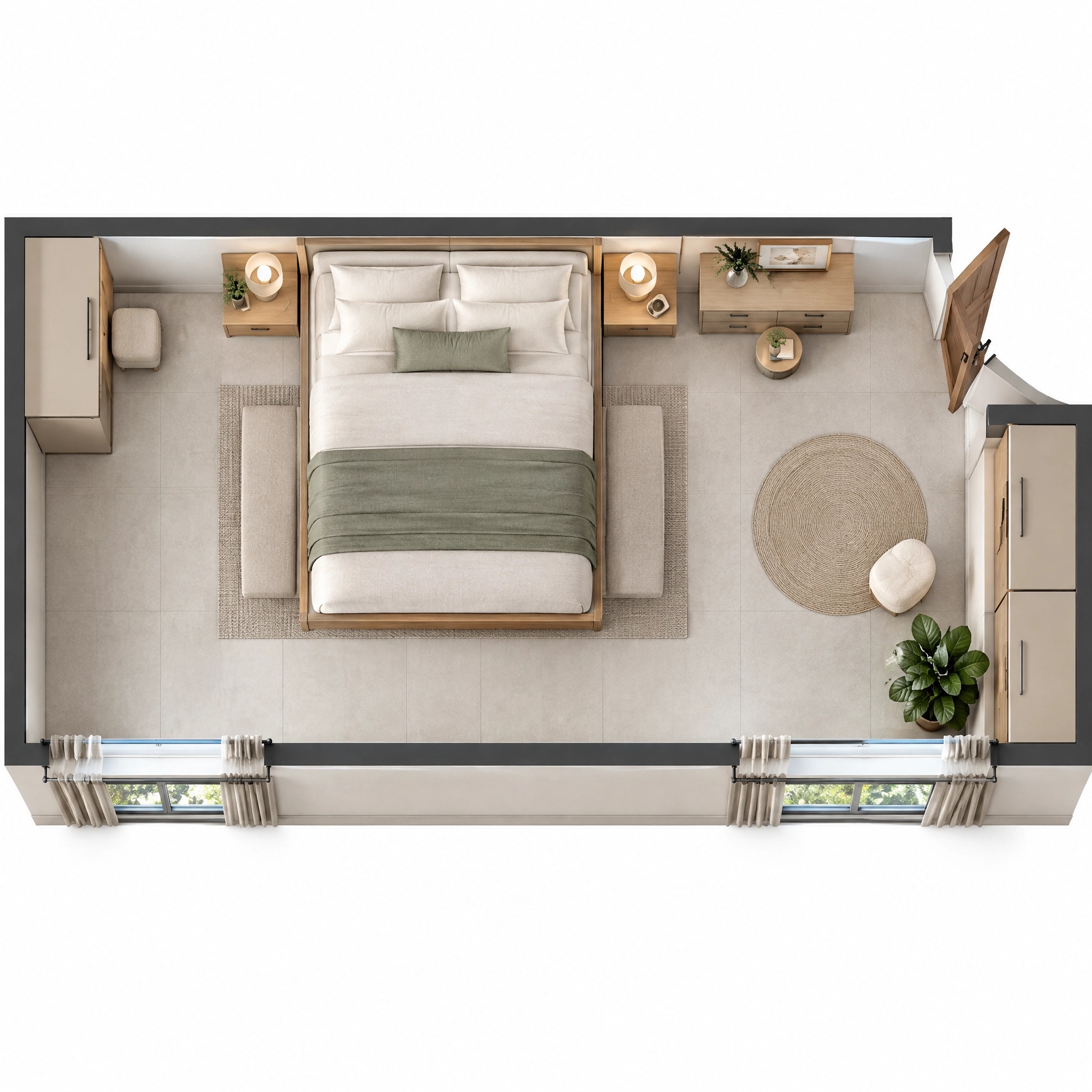 Interior design in Minimalism style — Living Room by GenRoom AI