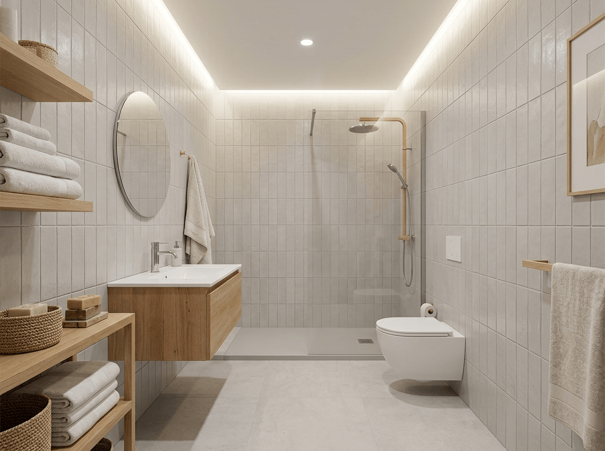 Interior design in Scandinavian style — Bathroom by GenRoom AI