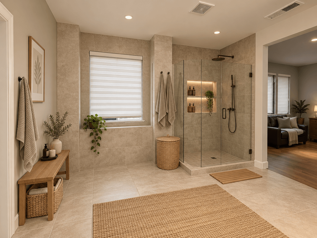 Interior design in Scandinavian style — Bathroom by GenRoom AI