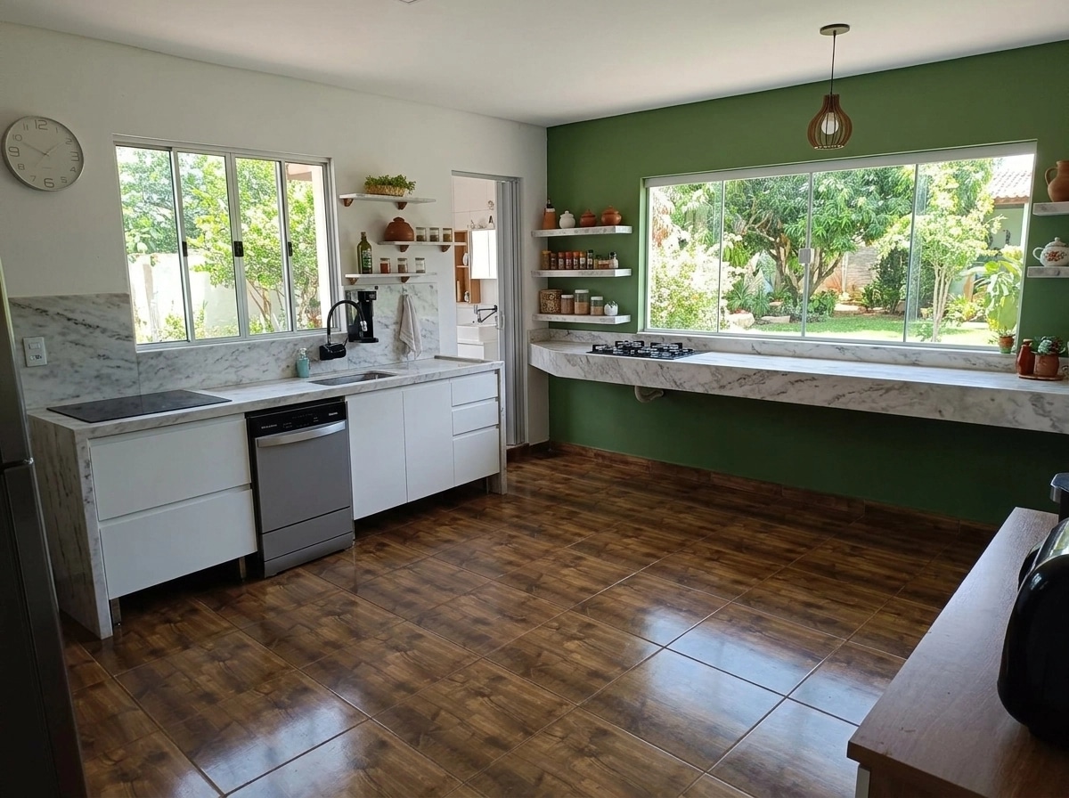 Kitchen interior in no_style style — photo by GenRoom AI