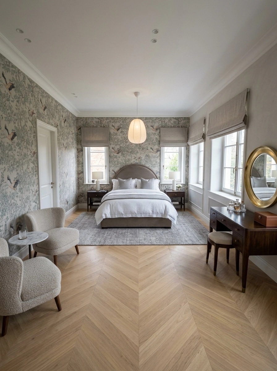 Interior design in Transitional style — Bedroom by GenRoom AI