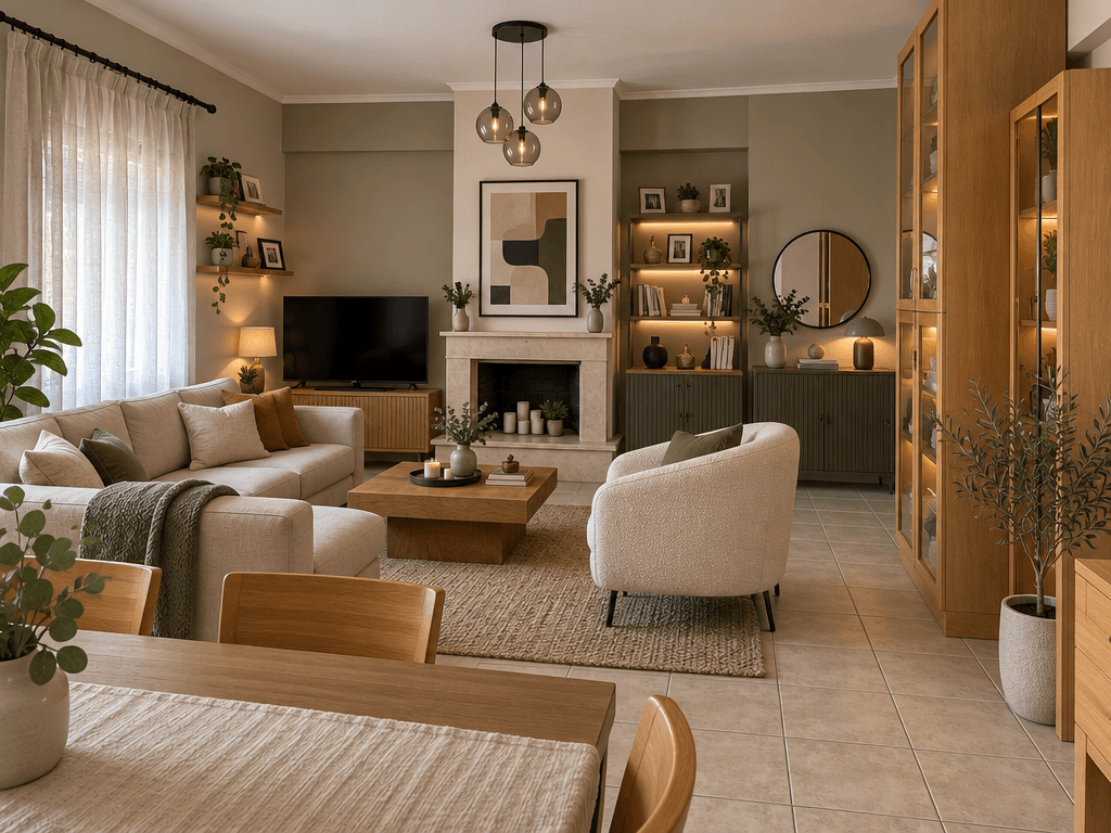 Interior design in Contemporary style — Living Room by GenRoom AI