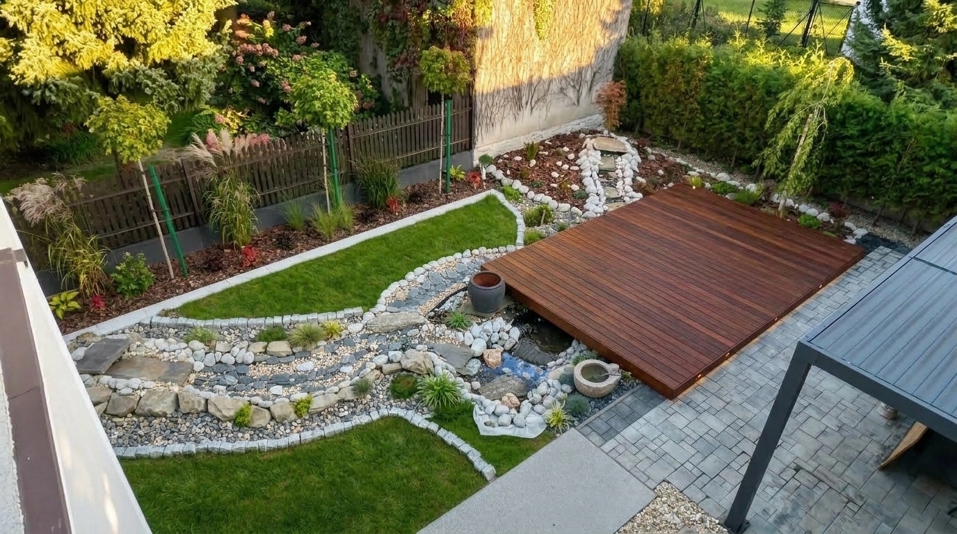 Yard design in no_style style — photo by GenRoom AI