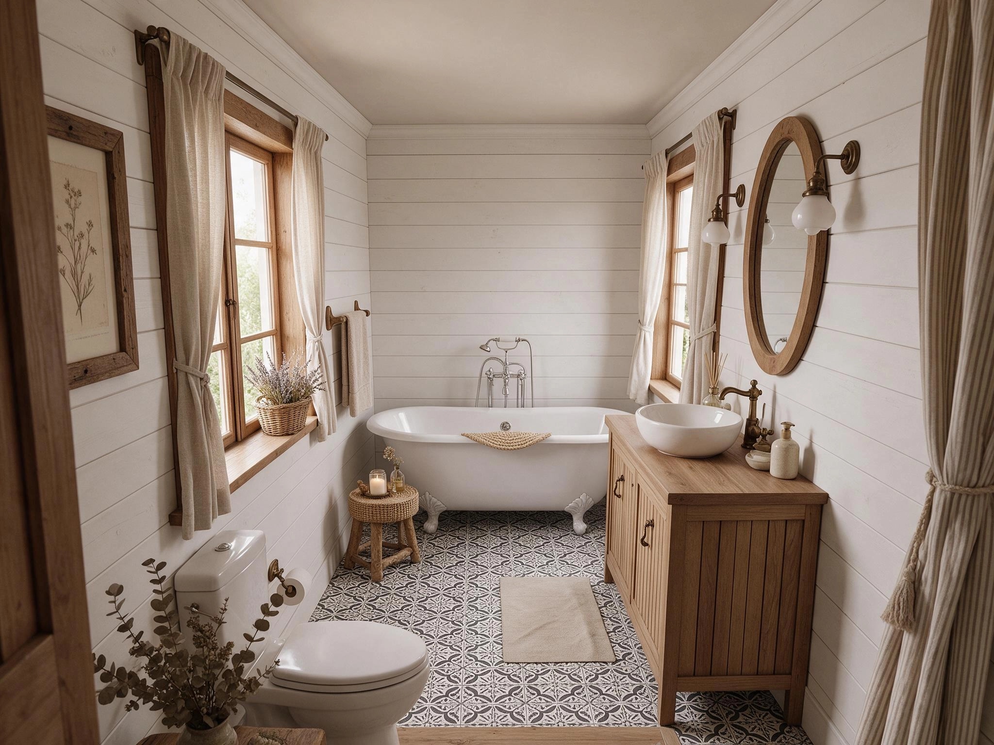 Interiördesign i stilen Modern Farmhouse — Sovrum av GenRoom AI