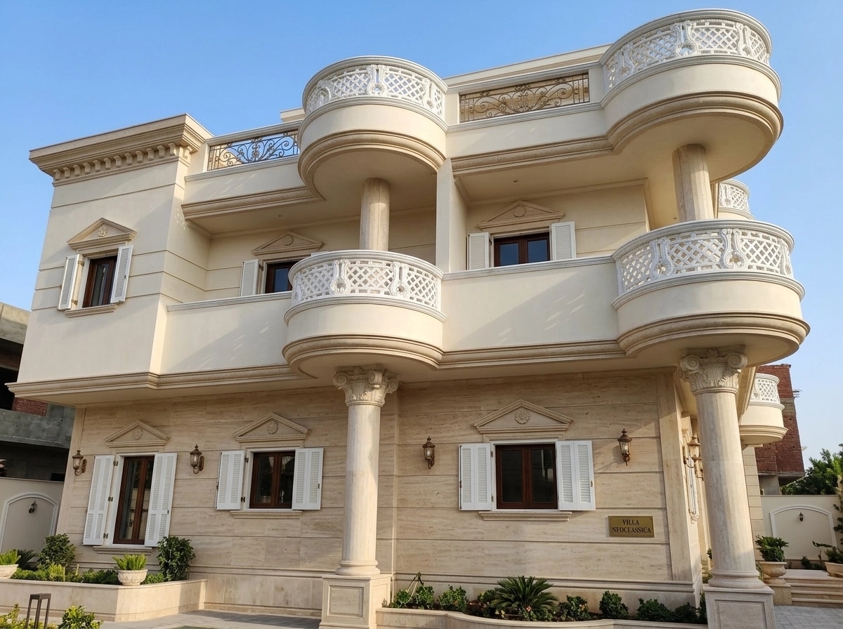 Facade design in Neoclassic Facade style — Facade by GenRoom AI
