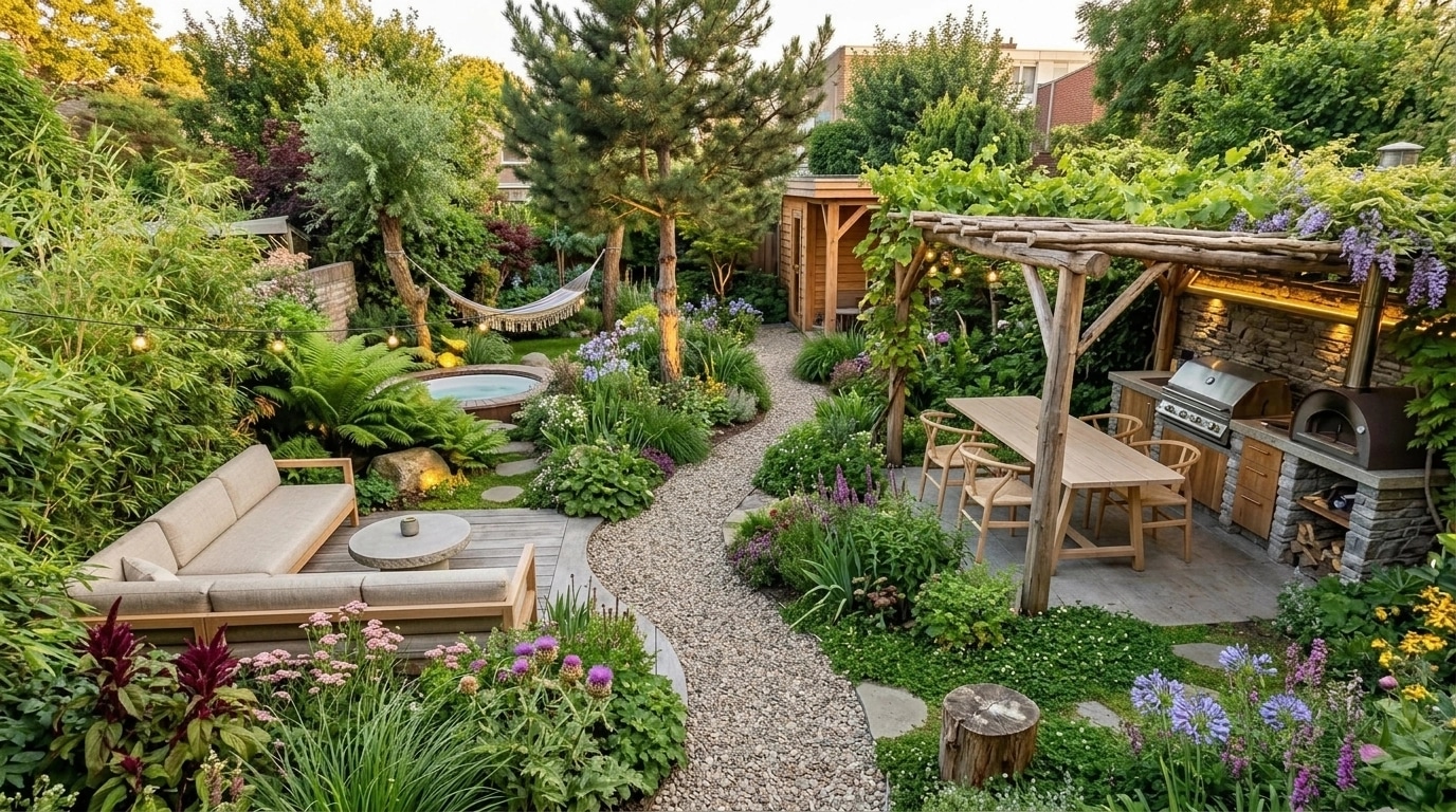 Yard design in no_style style — photo by GenRoom AI