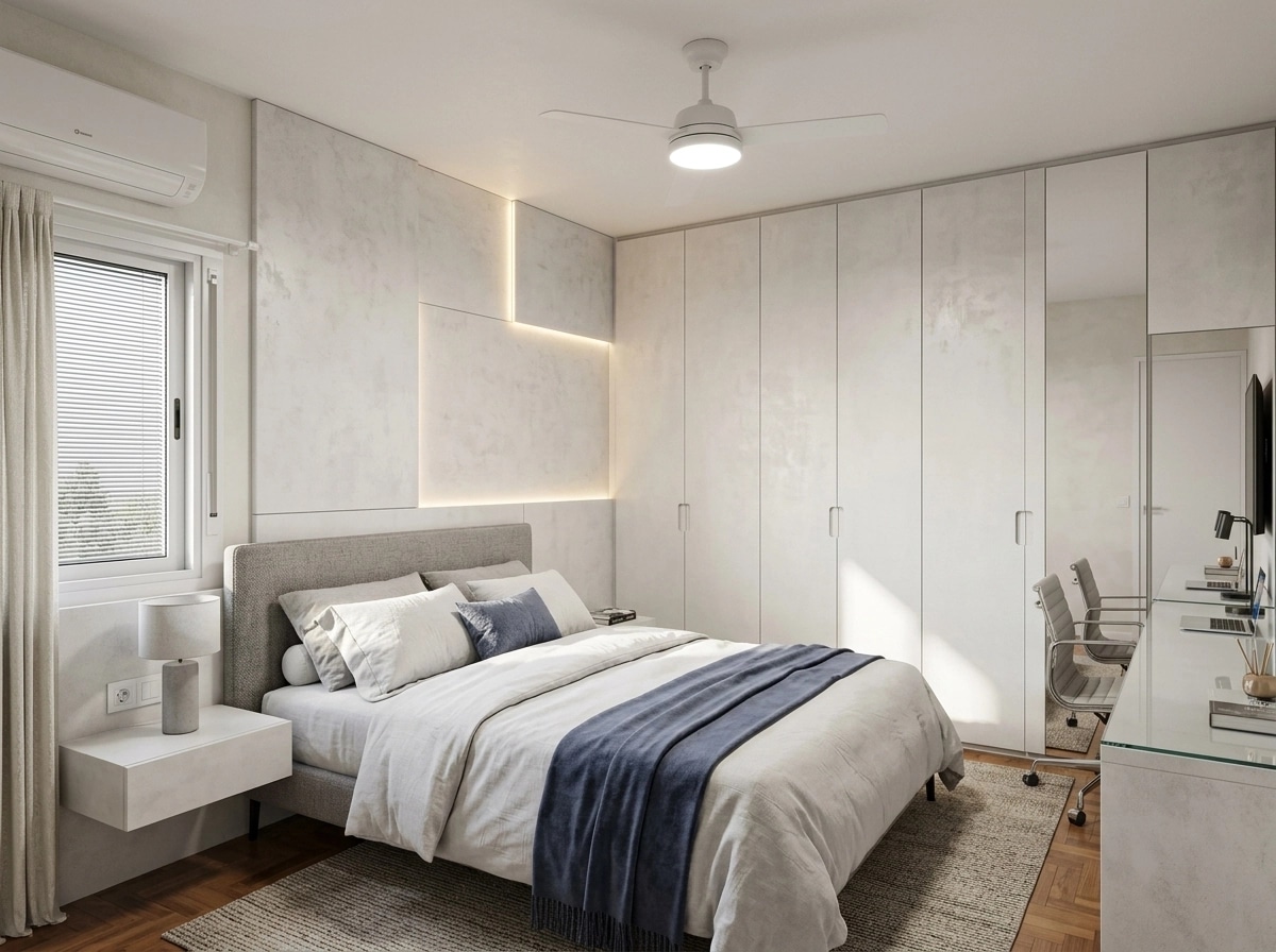 Contemporary Bedroom design — interior photo by GenRoom AI