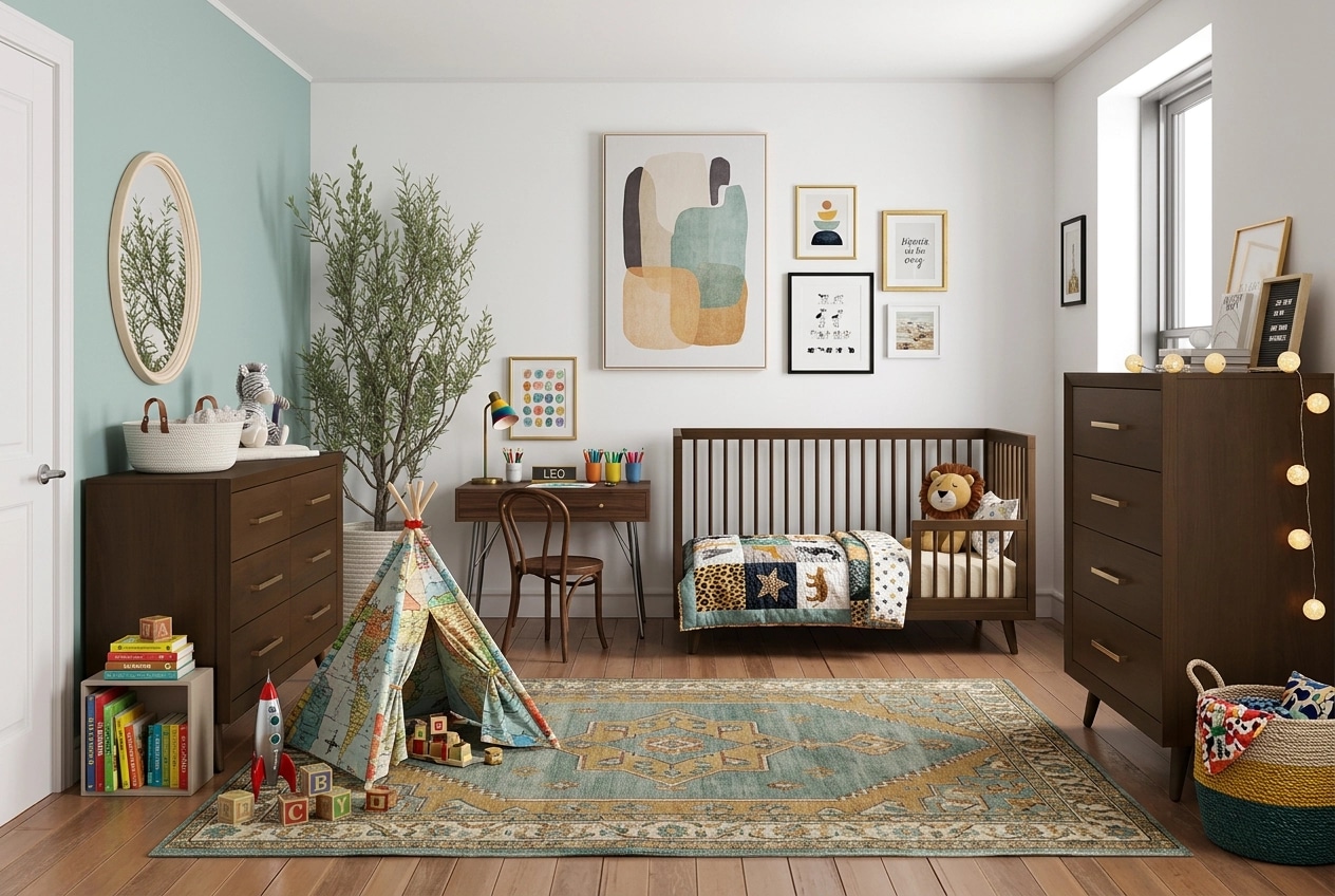 Interior design in Eclectic style — Kids Room by GenRoom AI