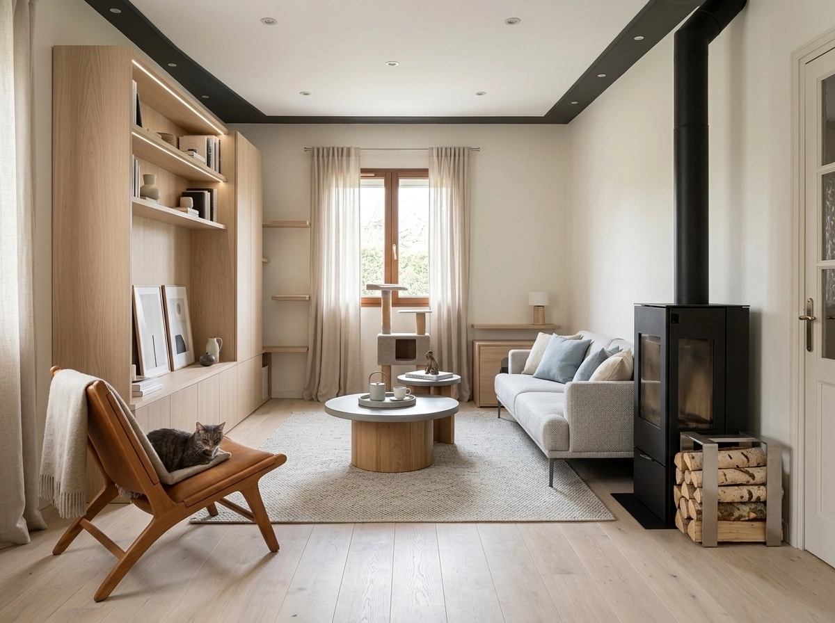 Interior design in Scandinavian style — Living Room by GenRoom AI
